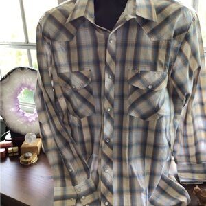 Mens Roper snap-front western shirt size L